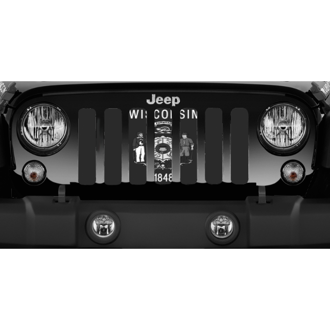 Wisconsin Tactical State Flag Jeep Grille Insert