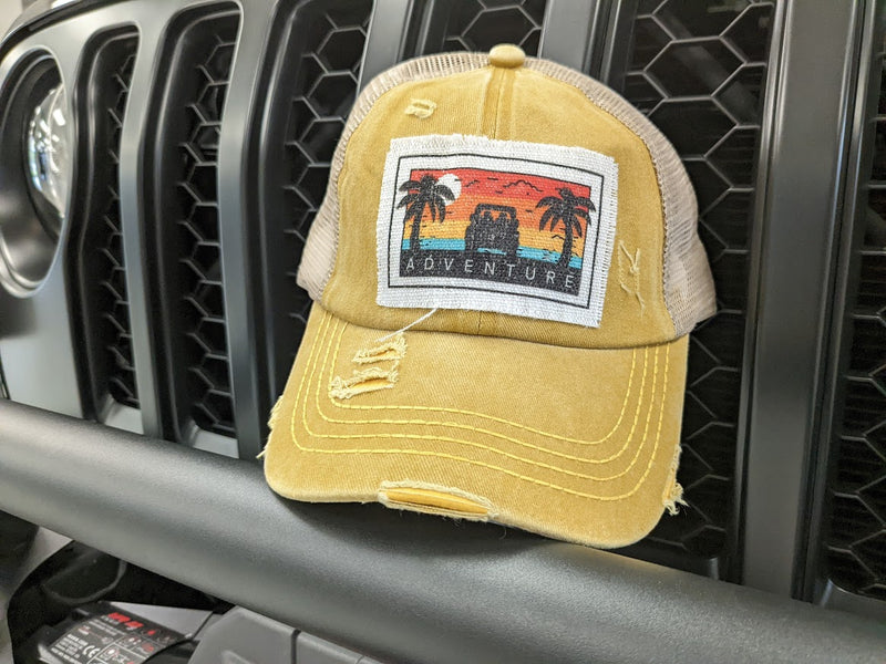 Jeep Shirt Hat Jeep Chino Twill Ponytail With Chenille Sasquatch