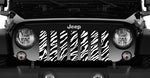 "Zebra" Grille Insert by Dirty Acres ('76 - '18 Wrangler CJ, YJ, TJ, LJ, JK, JKU) - Jeep World