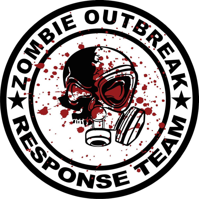 Zombie Outbreak Response Team Skull Mask With Blood Splatter