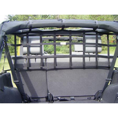Rear Barrier Net for 4-Door Wranglers by Aspen Manufacturing ('07 - '18 Wrangler JK) - Jeep World