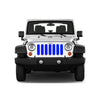 Jeep grille insert - blue
