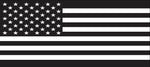 "Black & White USA Flag" Grille Insert by Dirty Acres ('76 -'18 Wrangler CJ-JK) - Jeep World