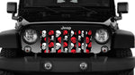 Platinum Skulls (Red) Jeep Grille Insert