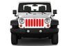 Jeep grille insert - red