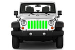 Jeep grille insert - lime