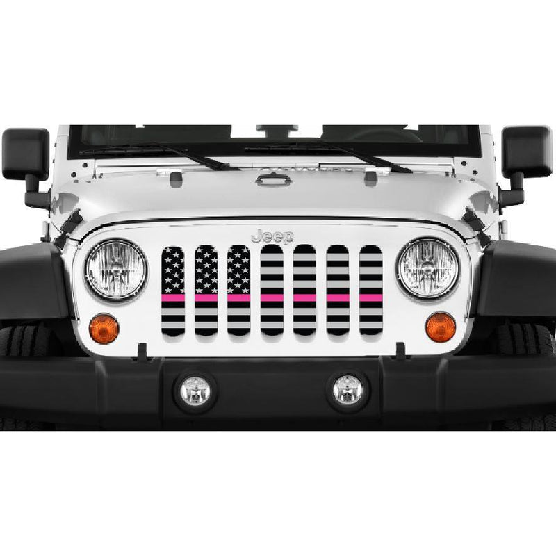 breast cancer awareness Jeep grill insert