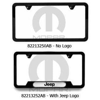 Satin Black, License Plate Frame (Universal) - Jeep World