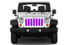 Jeep grille insert - purple