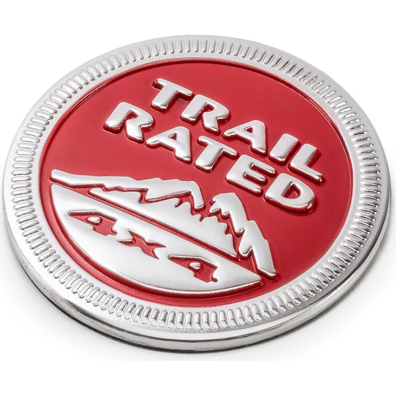 Red "Trail Rated® 4x4" Replacement Badge by Mopar (Universal)