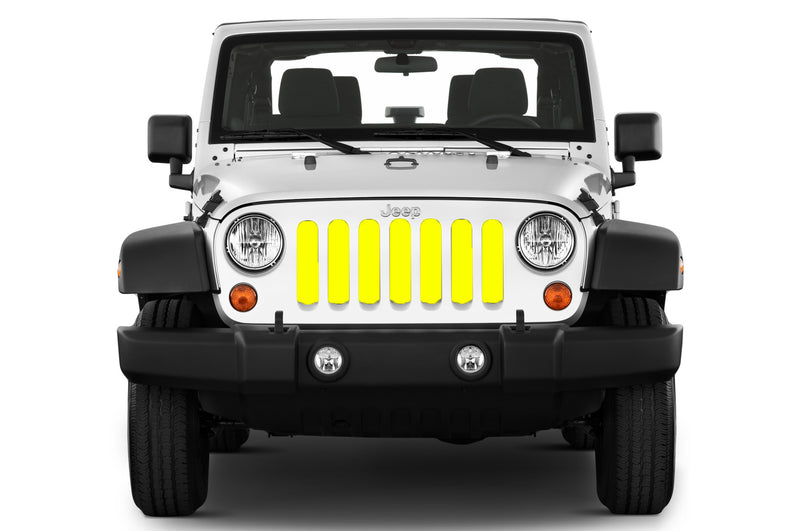 Jeep grille insert - yellow